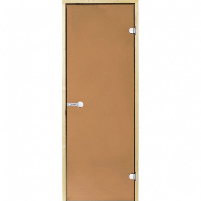 Дверь стеклянная HARVIA 8х19 коробка сосна, стекло бронза D81901M